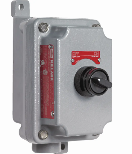 Killark SEAL-XM Factory Sealed Series Control Stations provide control solutions in hazardous location areas to supply; Selector 3 positions . Utilized in Class 1 Division 1 & 2, Class 1 Zone 1 & 2 areas where Type 3, 7 & 9 protection ratings are required for indoor and outdoor use. cCSAus Certified.3/4".