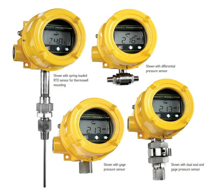 UE Controls One Series Safety Transmitter Differential Pressure with Safety Relay Output