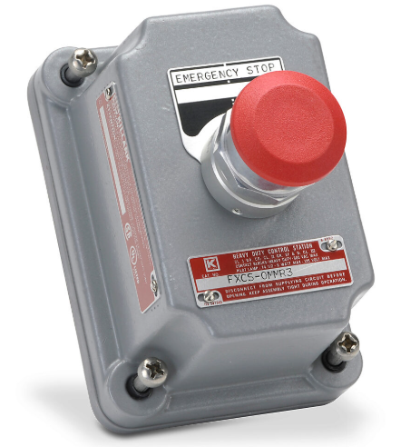 Killark Hazard Switch Mushroom E-Stop Button, N.O & N.C. KILLARK.FXCS-0MMR3 
